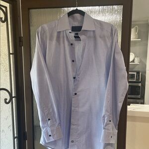 David Donahue Light Blue Men's Dress Shirt